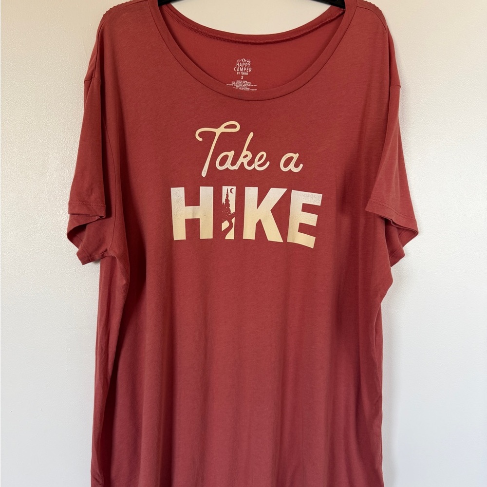Red 'Take a Hike' Graphic T-Shirt